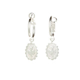 Mini Créoles Thémis Colombes Argent Boucles d'Oreilles Monsieur Simone