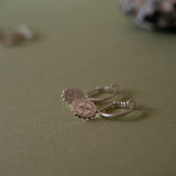 Mini Créoles Thémis Trèfles Argent Boucles d'Oreilles Monsieur Simone