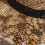 Petites Créoles Hespéris Or Fleurs Boucles d'Oreilles Monsieur Simone