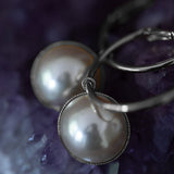 Petites Créoles Nélya Argent Perles Boucles d'Oreilles Monsieur Simone