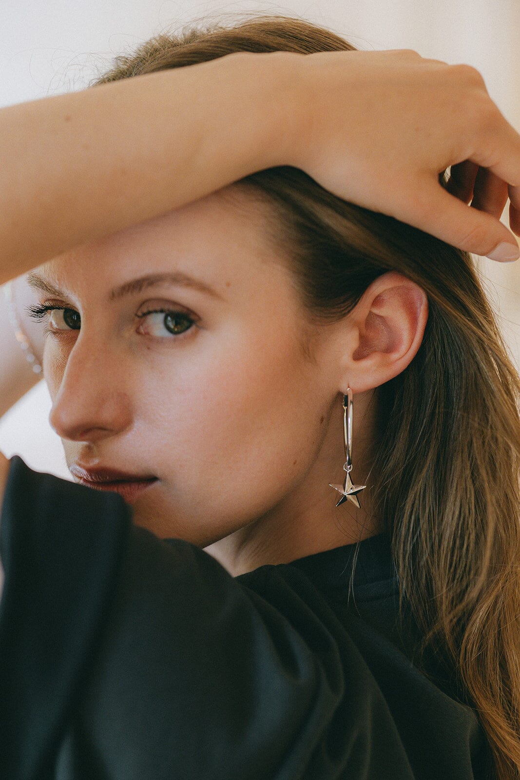 Petites Créoles Raoul Argent Étoiles Boucles d'oreilles Monsieur Simone
