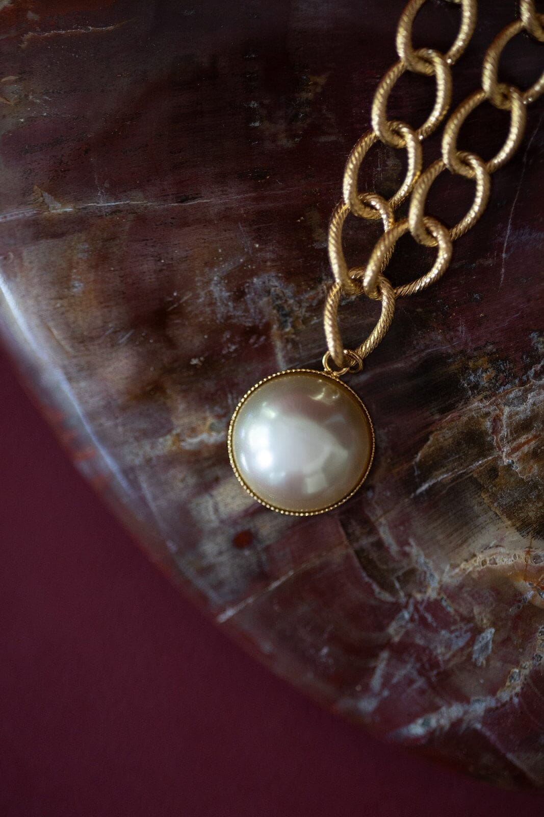 Sautoir Nélya Or Perle Colliers Monsieur Simone