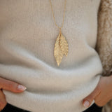Sautoir Thalie Argent Feuilles Colliers Monsieur Simone