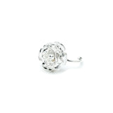 Bague Aglaé Argent Fleur Ajustable Bagues Monsieur Simone