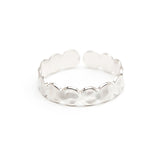 Bague Eliott Argent Martelée Ajustable Bagues Monsieur Simone