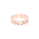 Bague Eliott Or Rose Martelée Ajustable Bagues Monsieur Simone