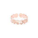 Bague Eliott Or Rose Martelée Ajustable Bagues Monsieur Simone