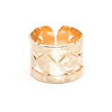 Bague Lou Or Martelée Ajustable Bagues Monsieur Simone