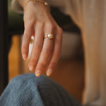 Bague Nélya Or Perle Ajustable Bagues Monsieur Simone