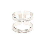 Bague Noah Argent Martelée Ajustable Bagues Monsieur Simone