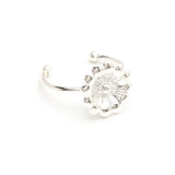 Bague Théia Argent Fleur Ajustable Bagues Monsieur Simone