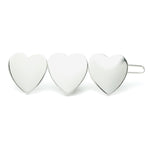 Barrette Aphrodite Argent Coeurs Accessoires Monsieur Simone