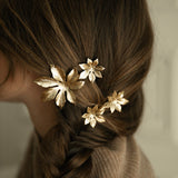 Barrette Chloris Or Fleurs Accessoires Monsieur Simone