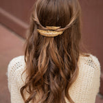 Barrette Phébé Or Plume Accessoires Monsieur Simone