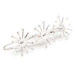 Barrette Rhéa Argent Flocons Accessoires Monsieur Simone