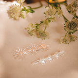Barrette Rhéa Argent Flocons Accessoires Monsieur Simone