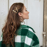 Barrette Rhéa Or Flocons Accessoires Monsieur Simone