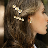 Barrette Théia Argent Fleurs Accessoires Monsieur Simone