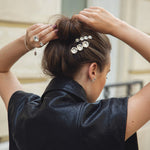 Barrette Théia Argent Fleurs Accessoires Monsieur Simone
