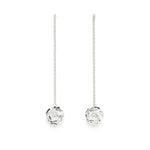 Boucles d'Oreilles Pendantes Aglaé Argent Fleurs Boucles d'Oreilles Monsieur Simone