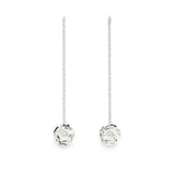 Boucles d'Oreilles Pendantes Aglaé Argent Fleurs Boucles d'Oreilles Monsieur Simone