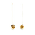 Boucles d'Oreilles Pendantes Aglaé Or Fleurs Boucles d'Oreilles Monsieur Simone