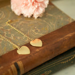 Boucles d'Oreilles Pendantes Aphrodite Or Coeur Boucles d'Oreilles Monsieur Simone