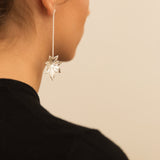 Boucles d'Oreilles Pendantes Chloris Argent Fleurs Boucles d'Oreilles Monsieur Simone