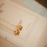 Boucles d'Oreilles Pendantes Gaïa Or Fleurs Boucles d'Oreilles Monsieur Simone