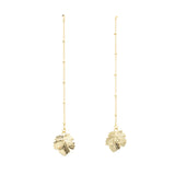 Boucles d'Oreilles Pendantes Héra Or Feuilles Boucles d'Oreilles Monsieur Simone
