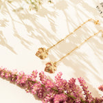 Boucles d'Oreilles Pendantes Héra Or Feuilles Boucles d'Oreilles Monsieur Simone
