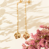 Boucles d'Oreilles Pendantes Héra Or Feuilles Boucles d'Oreilles Monsieur Simone