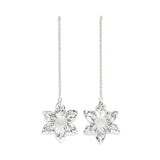 Boucles d'Oreilles Pendantes Hespéris Argent Fleurs Boucles d'Oreilles Monsieur Simone