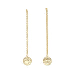 Boucles d'Oreilles Pendantes Hestia Or Ronds Martelés Boucles d'Oreilles Monsieur Simone