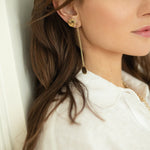 Boucles d'Oreilles Pendantes Hestia Or Ronds Martelés Boucles d'Oreilles Monsieur Simone