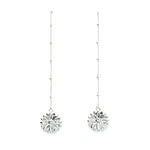 Boucles d'Oreilles Pendantes Maïa Argent Fleurs Boucles d'Oreilles Monsieur Simone