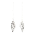 Boucles d'Oreilles Pendantes Thalie Argent Feuilles Boucles d'Oreilles Monsieur Simone
