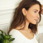 Boucles d'Oreilles Puces Aglaé Trio Or Fleurs Boucles d'Oreilles Monsieur Simone