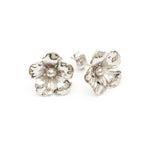 Boucles d'Oreilles Puces Gaïa Argent Fleurs Boucles d'Oreilles Monsieur Simone