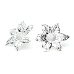 Boucles d'Oreilles Puces Hespéris Argent Fleurs Boucles d'Oreilles Monsieur Simone