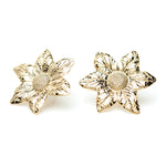 Boucles d'Oreilles Puces Hespéris Or Fleurs Boucles d'Oreilles Monsieur Simone