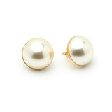 Boucles d'Oreilles Puces Nélya Or Perles Boucles d'Oreilles Monsieur Simone