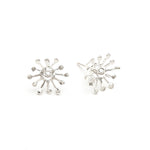 Boucles d'Oreilles Puces Rhéa Argent Flocons Boucles d'Oreilles Monsieur Simone