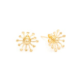 Boucles d'Oreilles Puces Rhéa Or Flocons Boucles d'Oreilles Monsieur Simone