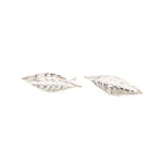Boucles d'Oreilles Puces Thalie Argent Feuilles Boucles d'Oreilles Monsieur Simone