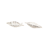 Boucles d'Oreilles Puces Thalie Argent Feuilles Boucles d'Oreilles Monsieur Simone