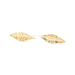 Boucles d'Oreilles Puces Thalie Or Feuilles Boucles d'Oreilles Monsieur Simone