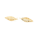 Boucles d'Oreilles Puces Thalie Or Feuilles Boucles d'Oreilles Monsieur Simone