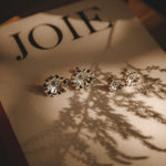 Boucles d'Oreilles Puces Théia Argent Fleurs Boucles d'Oreilles Monsieur Simone