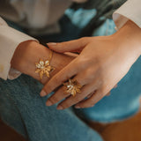 Bracelet Chloris Argent Fleur Bracelets Monsieur Simone